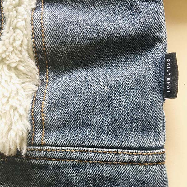 Giubbotto di Jeans imbottito “teddy”